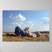 カイト付き女の子 ポスター (正面)