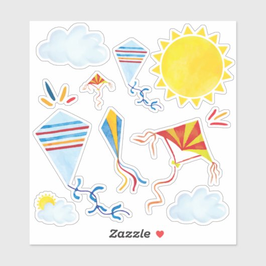 カイト水色シール シール (シート)