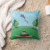 カイト飛んでいるデザイン装飾用クッション クッション (ブランケット)