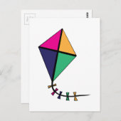 カイト飛んでいる ポストカード (正面/裏面)