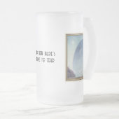 カイニールセンウーマンライディングポーラーベア フロストグラスビールジョッキ (正面右)