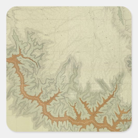 カイバブ高原の複合地質図 スクエアシール (正面)