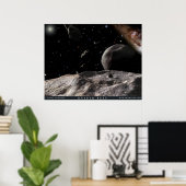 カイパーベルトのアーティストの見解 ポスター (ホームオフィス)