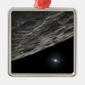 カイパーベルト物体に対する芸術家の概念 メタルオーナメント (正面)