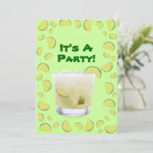 カイピリナカクテルパーティの招待状テンプレート 招待状 (スタンド正面)