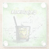 カイピリニャドリンクレシピ ガラスコースター (裏面)