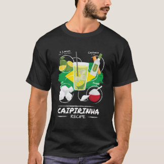 カイピリニャレシピIブラシリエンカイピリニャカクテル Tシャツ