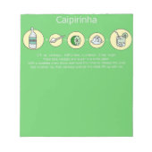 カイピリンハ（ブラジル飲料） ノートパッド (正面)