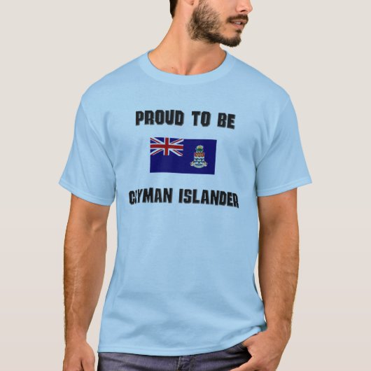 カイマンの島民があること誇りを持った Tシャツ (正面)