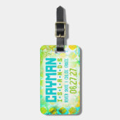 カイマン島の荷物のラベル ラゲッジタグ (正面縦)