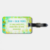 カイマン島の荷物のラベル ラゲッジタグ (裏面横)