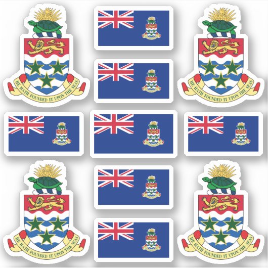 カイマン州のシンボル/腕と旗のコート シール (正面)