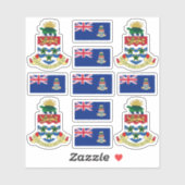 カイマン州のシンボル/腕と旗のコート シール (シート)