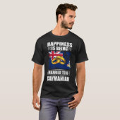 カイマン結婚した人は幸せだ Tシャツ (正面フル)
