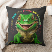 カイマン装飾用クッション – ステイ落ち着き、ステイ・ストロング クッション (ブランケット)