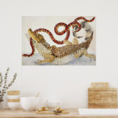 カイマン食べズのヘビのポスター ポスター (キッチン)