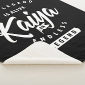 カイヤ名パーソナライズされた誕生日ギフト シェルパブランケット (3/4)