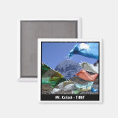 カイラシュ、聖山、チベット – ヒマラヤ マグネット (正面/裏面)