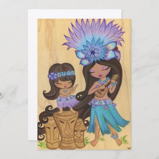 カイリーウケレレ招待状 招待状 (正面/裏面)