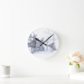 カイリーチの冬の女神 ラウンド壁時計 (ホーム)