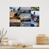 カイルアコナハワイコラージュ36 x 24ポスター ポスター (キッチン)