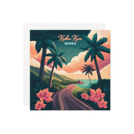 カイルアコナハワイビッグアイランドサンセットレトロ