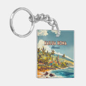 カイルアコナハワイビッグアイランドビーチヴィンテージ キーホルダー (正面左)
