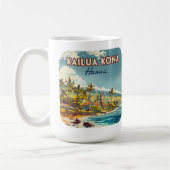 カイルアコナハワイビッグアイランドビーチヴィンテージ コーヒーマグカップ (左)