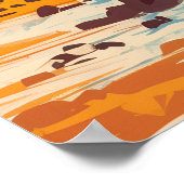 カイルアコナハワイビッグアイランドビーチヴィンテージ ポスター (角)