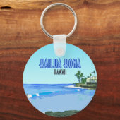 カイルアコナビッグアイランドハワイヴィンテージ キーホルダー (正面)