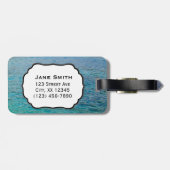 カイルアコナピアハワイ油絵を描デジタルアート ラゲッジタグ (裏面横)