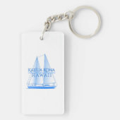 カイルアコナ沿岸セーリング航海のセーラー キーホルダー (裏面)