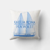 カイルアコナ沿岸セーリング航海のセーラー クッション (裏面)