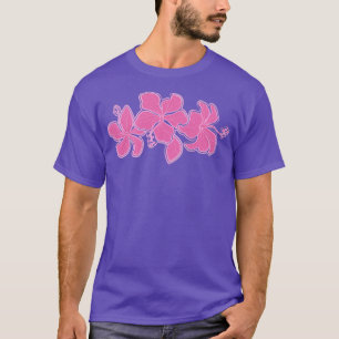 カイルアハイビスカスハワイアンエンジニアードフローラピンクテ Tシャツ