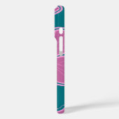 カイルアハイビスカスハワイアンオーバーサイズフローラティール(緑がかった色) Case-Mate iPhoneケース (裏面 / 左)