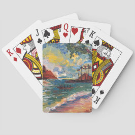 カイルア/ラニカイがペイントしたクラシックトランプ トランプ