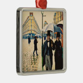 カイルボッテ – 雨の日のパリ メタルオーナメント (右)