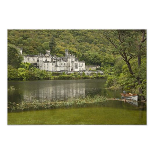 カイルモア修道院、ガルウェイ県、アイルランド、 フォトプリント (正面)
