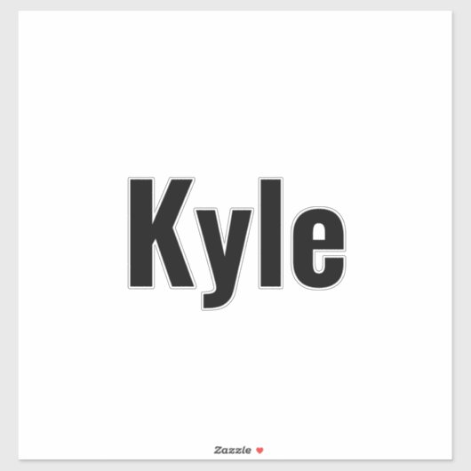 カイル・メンスの名前 シール (シート)