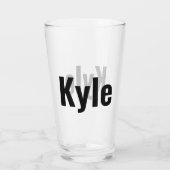 カイル・メンスの名前 タンブラーグラス (裏面)