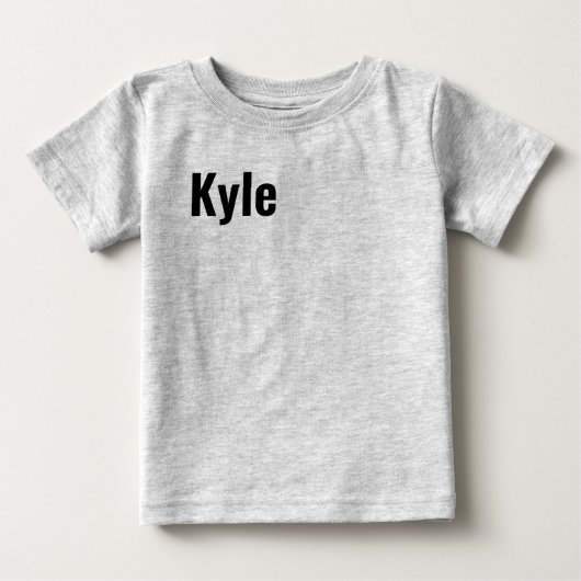 カイル・メンスの名前 ベビーTシャツ (正面)