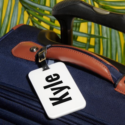 カイル・メンスの名前 ラゲッジタグ (正面インサイチュ1)