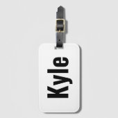 カイル・メンスの名前 ラゲッジタグ (正面縦)