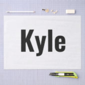 カイル・メンスの名前 薄葉紙 (クラフト)