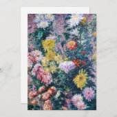 カイレボッテ – 白と黄色の菊 サンキューカード (正面/裏面)