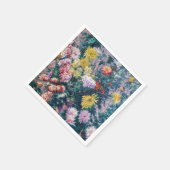 カイレボッテ – 白と黄色の菊 スタンダードカクテルナプキン (角)