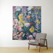 カイレボッテ – 白と黄色の菊 タペストリー (インサイチュ)