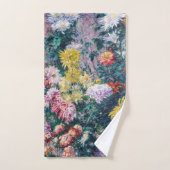 カイレボッテ – 白と黄色の菊 バスタオルセット (ハンドタオル)