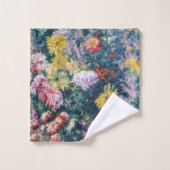 カイレボッテ – 白と黄色の菊 バスタオルセット (ウォッシュタオル)