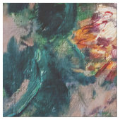 カイレボッテ – 白と黄色の菊 ファブリック (クローズアップ)